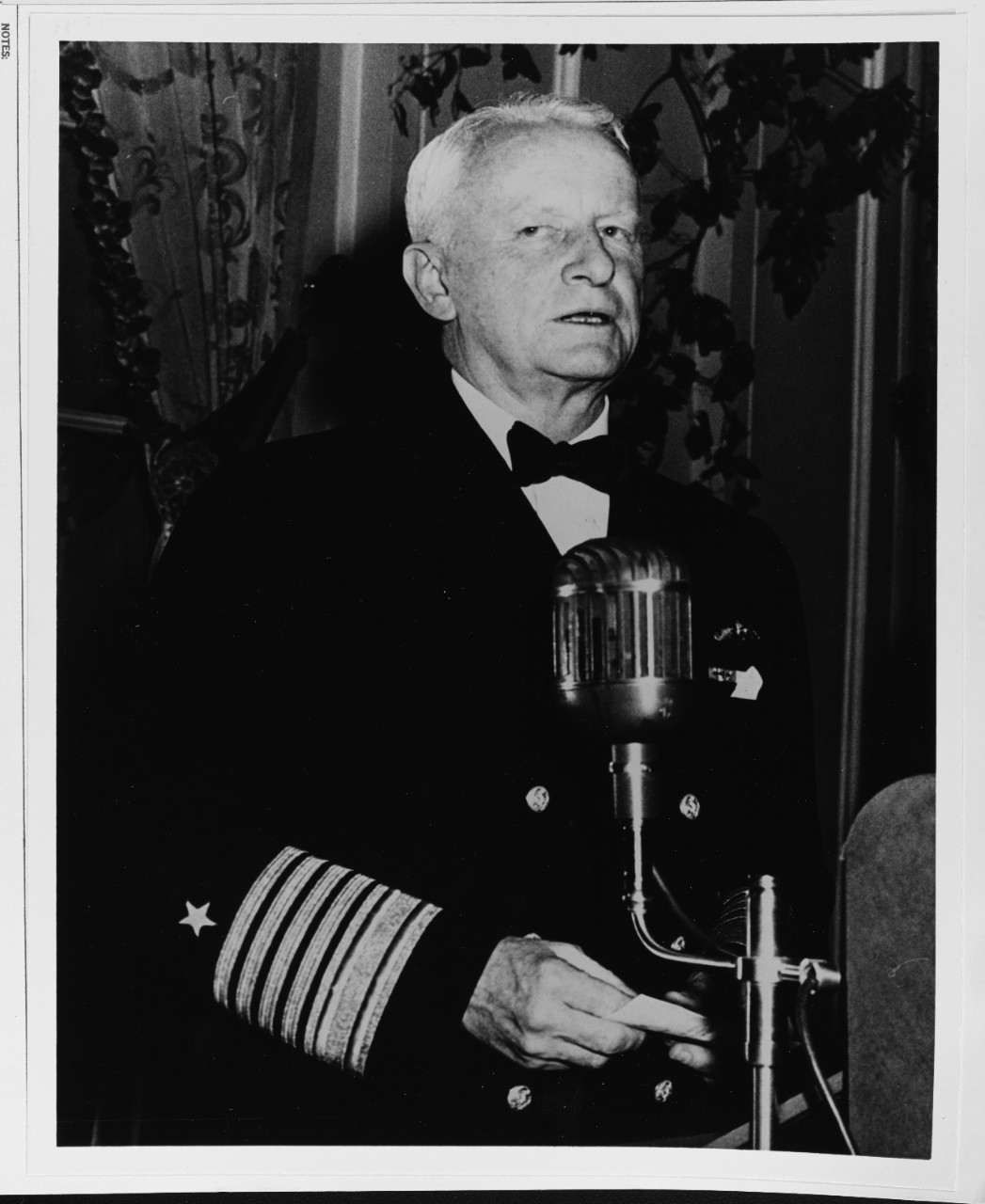 Fleet Admiral Nimitz Speaks at an Anniversary Dinner