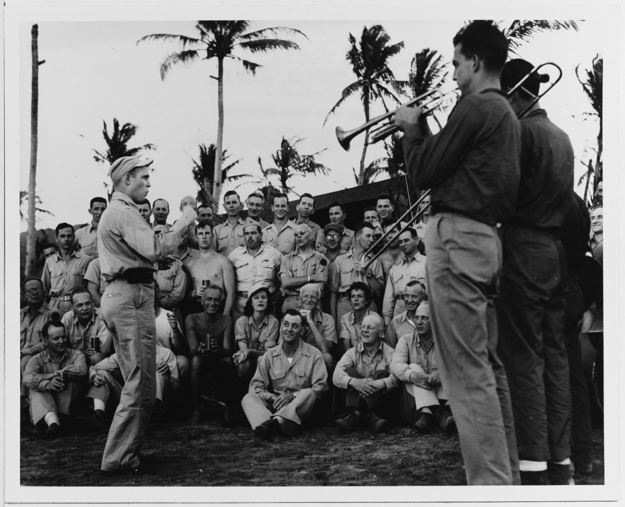 Admiral Nimitz Throws a Beach Party