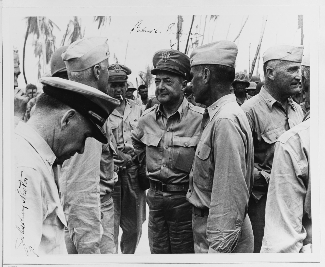 Admiral Chester W. Nimitz with Lieutenant General R.C. Richardson