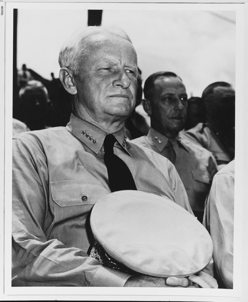 Admiral Nimitz Attends the Memorial Service