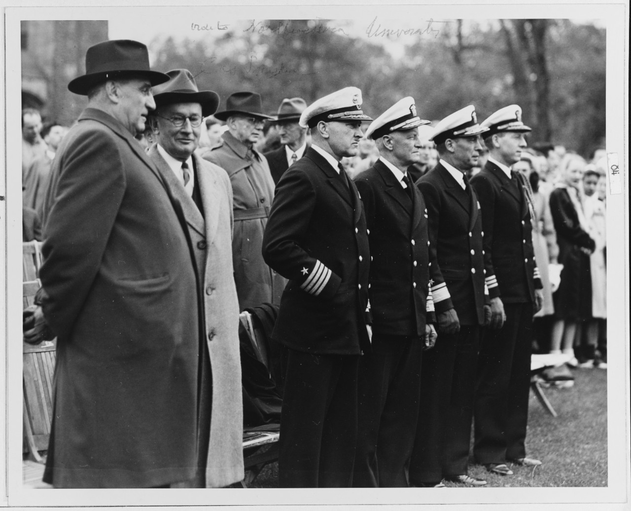 Fleet Admiral Nimitz with Fellow Officers