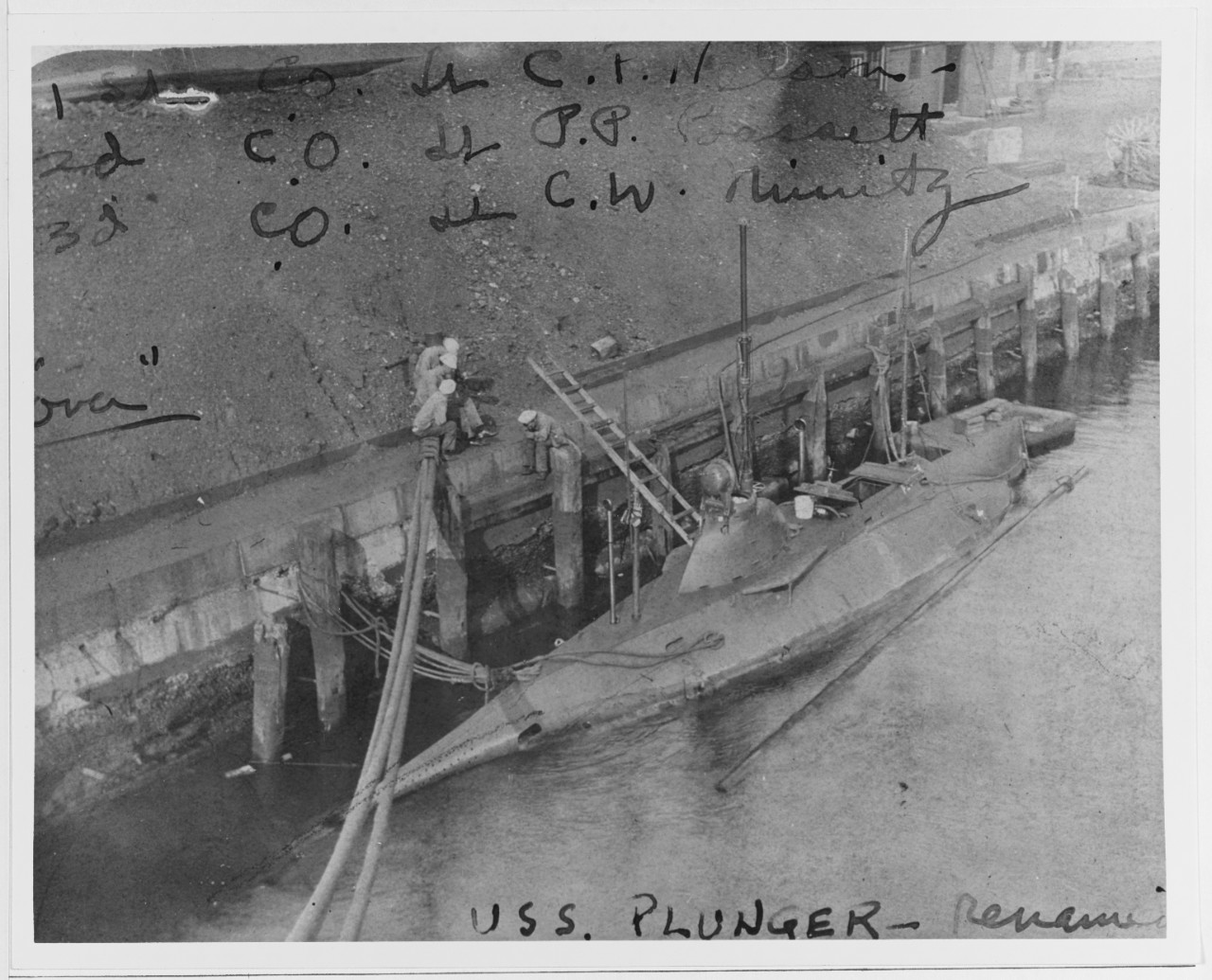 Photo #: NH 62730  USS Plunger (Submarine # 2)  