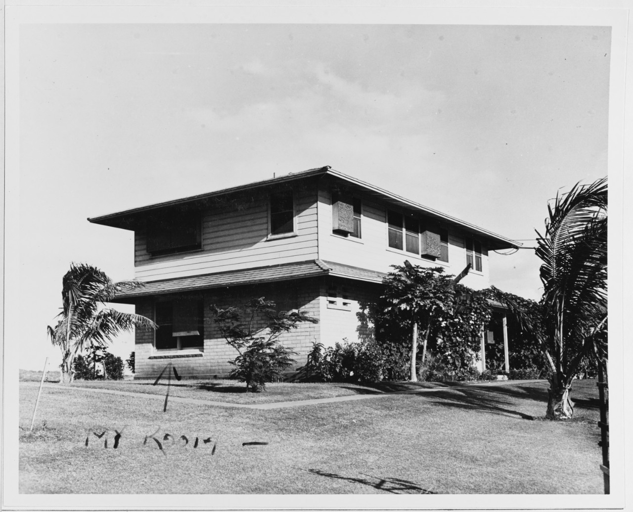 Side View of Admiral Chester W. Nimitz's Living Quarters