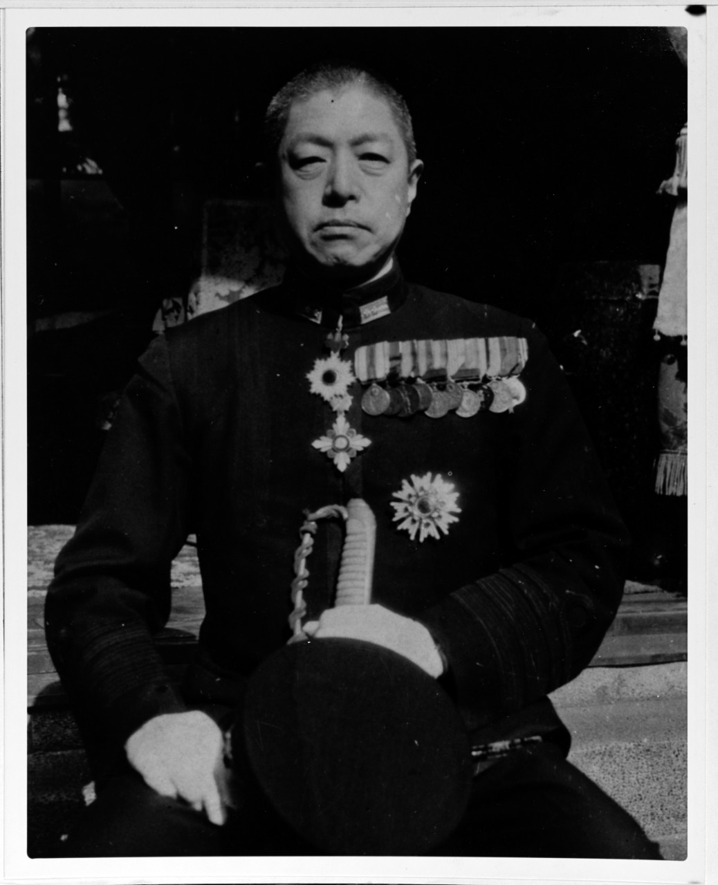 Vice Admiral Kiyohide Shima, IJN, during World War II. 