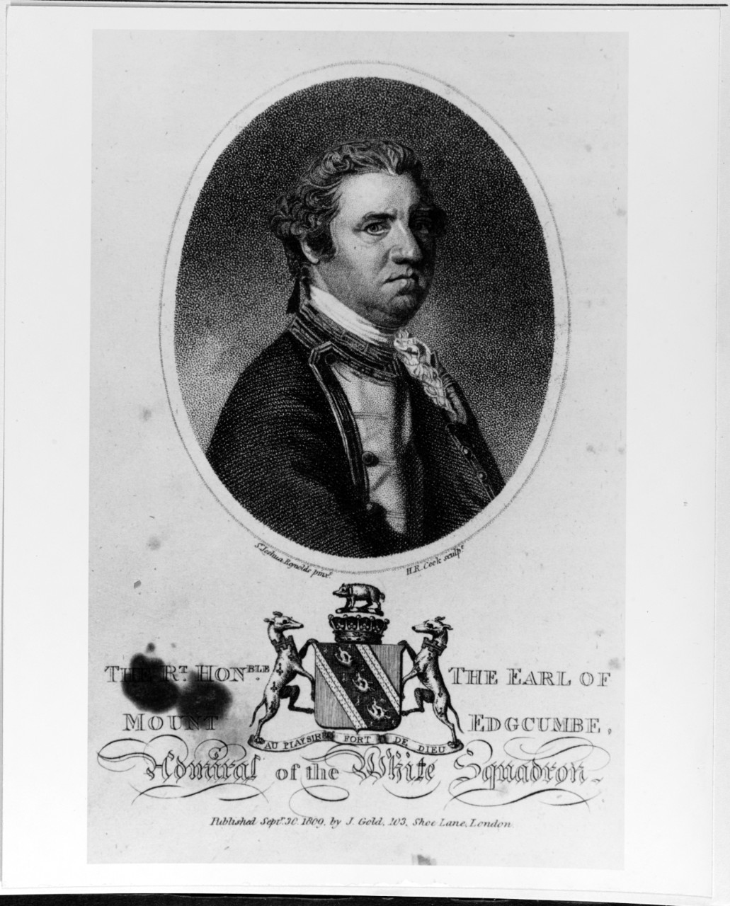 George Edgcumbe, Earle of Mount Edgcumbe (1721-1795), British Admiral.