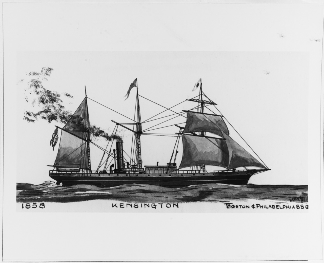 KENSINGTON (merchant and naval steamer, 1858-1871)