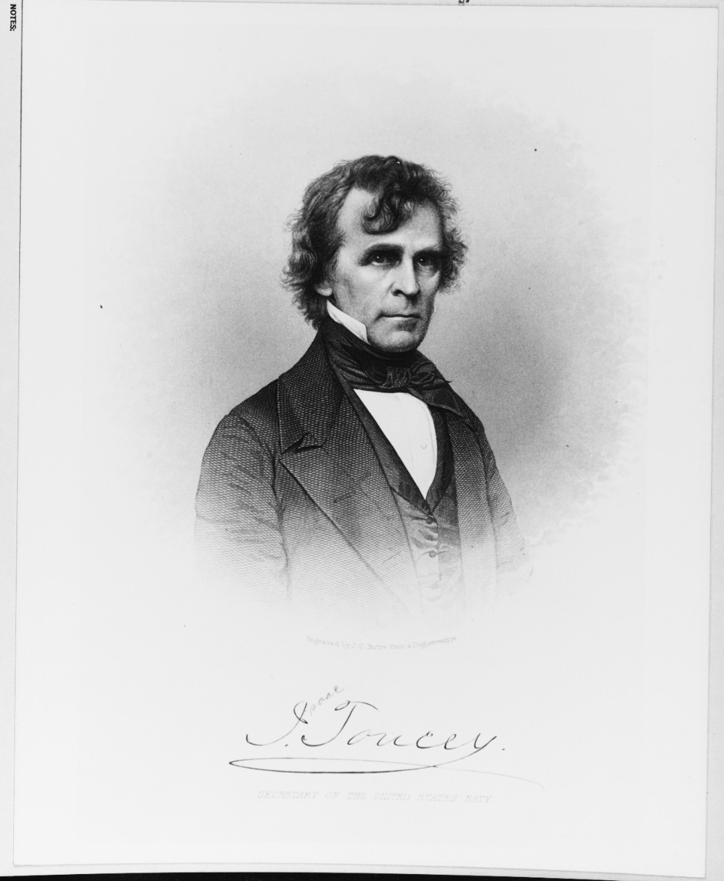 Honorable Isaac Toucey, Secretary of Navy, 7 March 1857 to 6 March 1861.