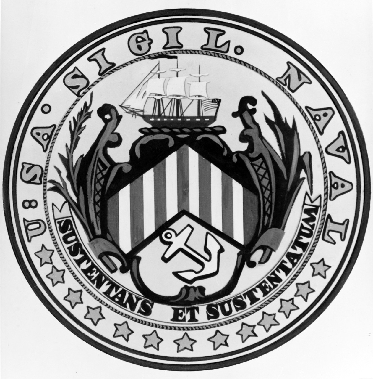 Board of Admiralty Seal, adopted by Congress on 4 May 1780.