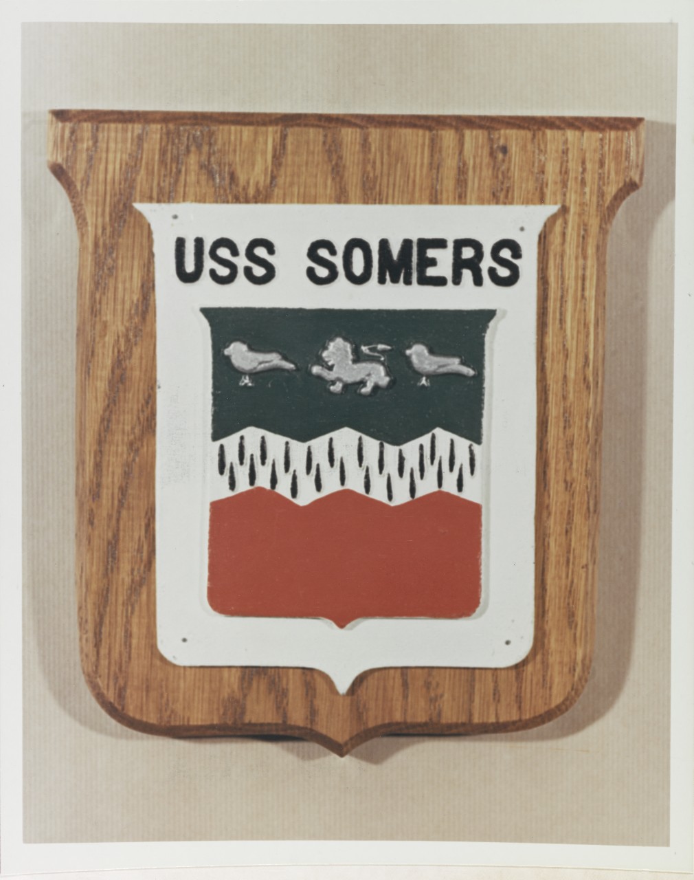Insignia plaque: USS SOMERS (DD-947)