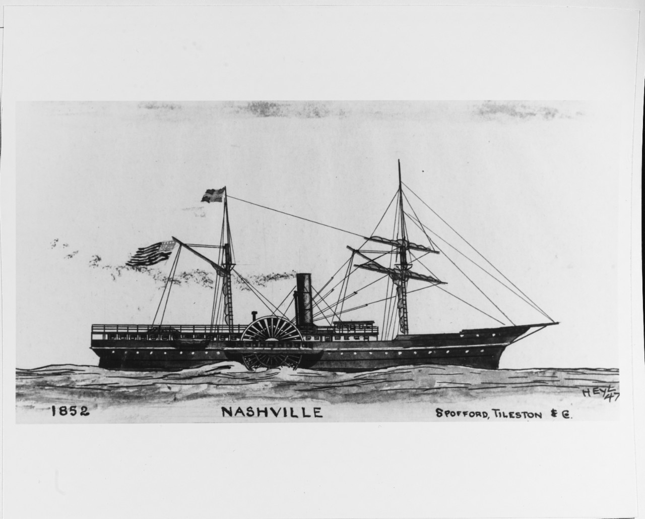 NASHVILLE (merchant and naval steamer, 1853-1863)