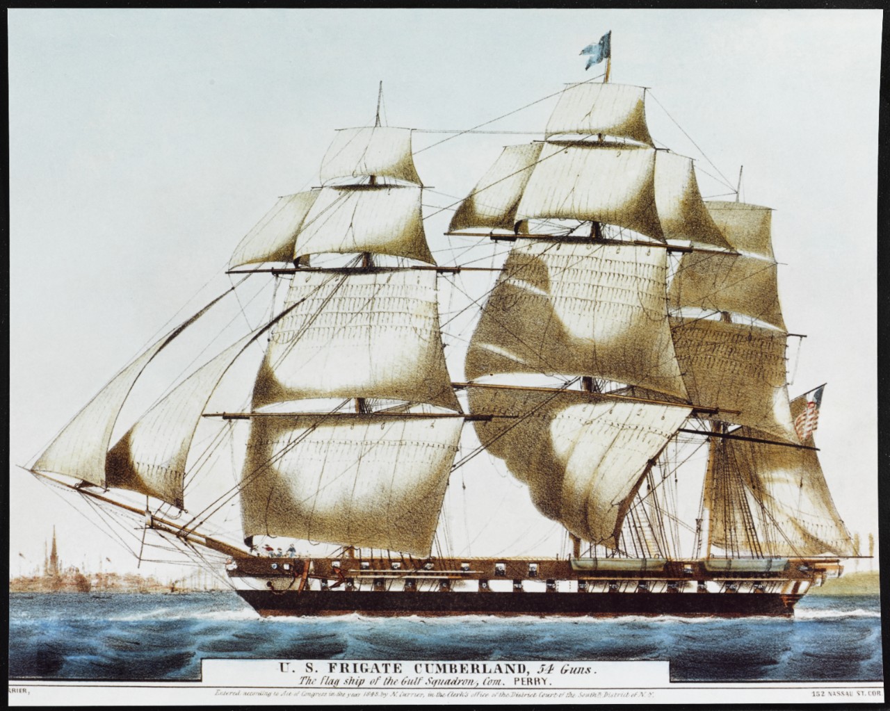 Photo #: NH 64089-KN USS Cumberland (1843-1862)