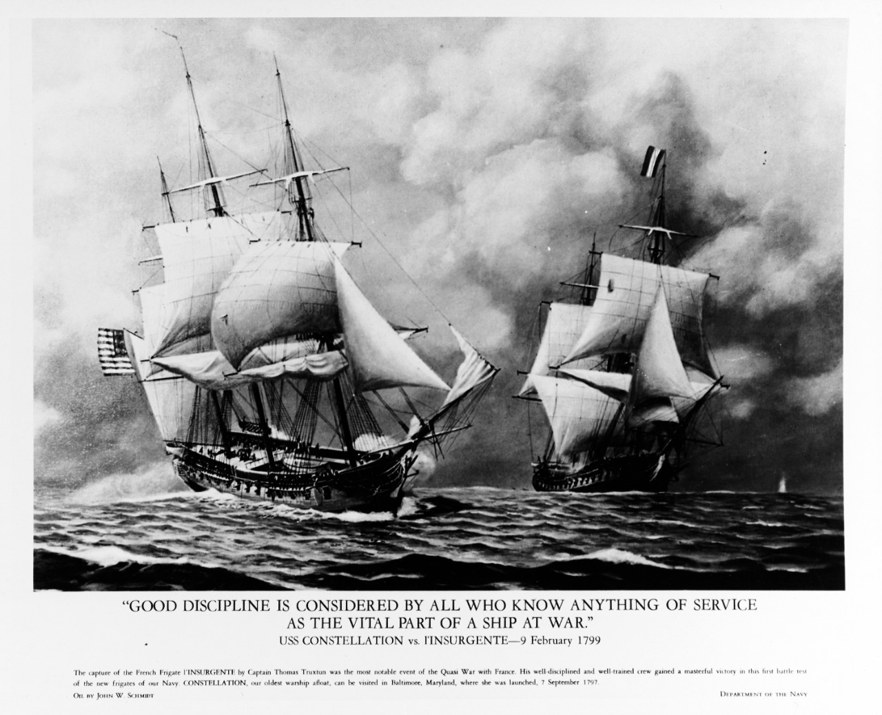 USS CONSTELLATION vs. l'INSURGENTE, 9 February 1799