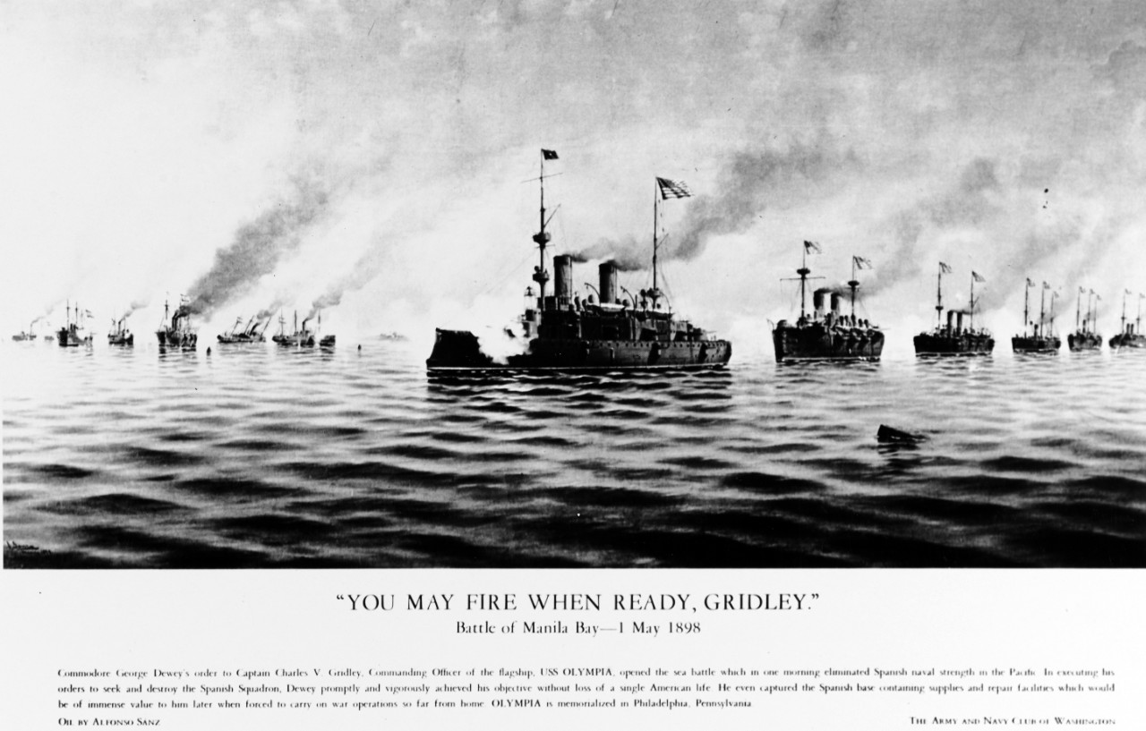 Battle of Manila Bay, 1 May 1898