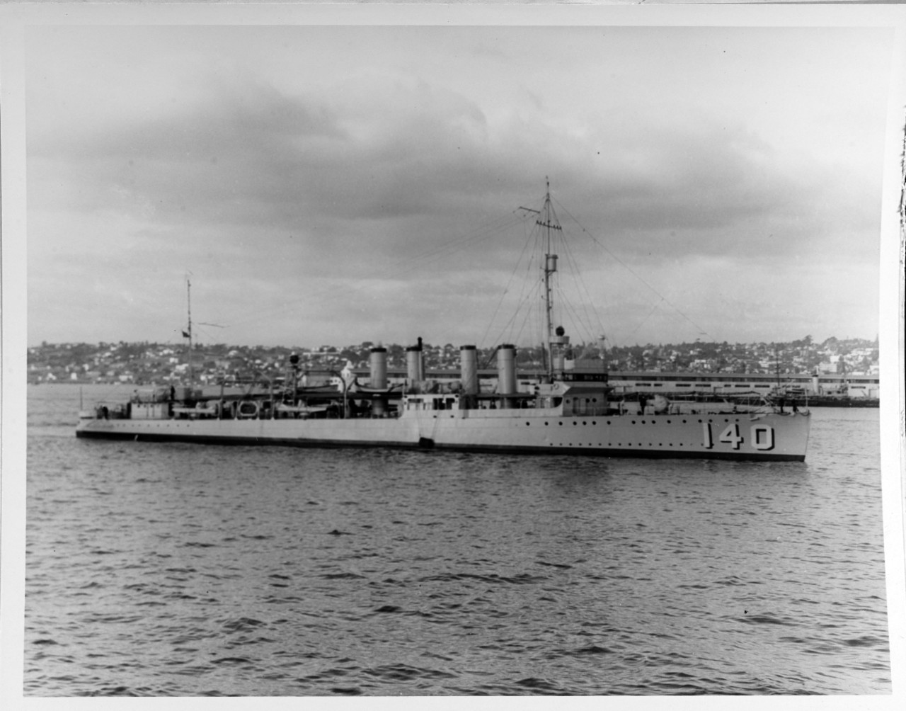 USS CLAXTON (DD-140), October 7, 1932. 