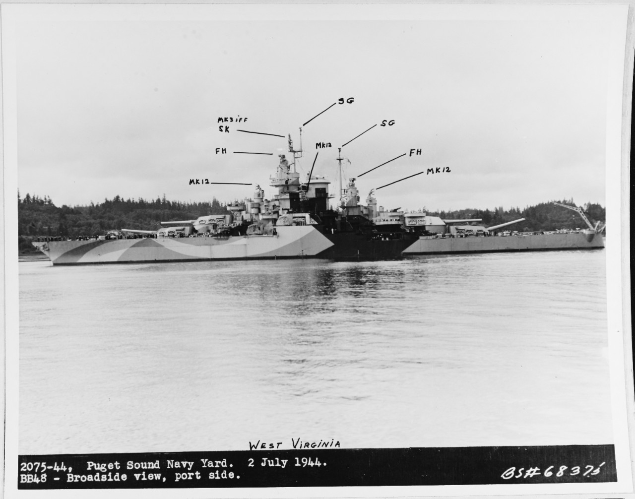 USS WEST VIRGINIA (BB-48)