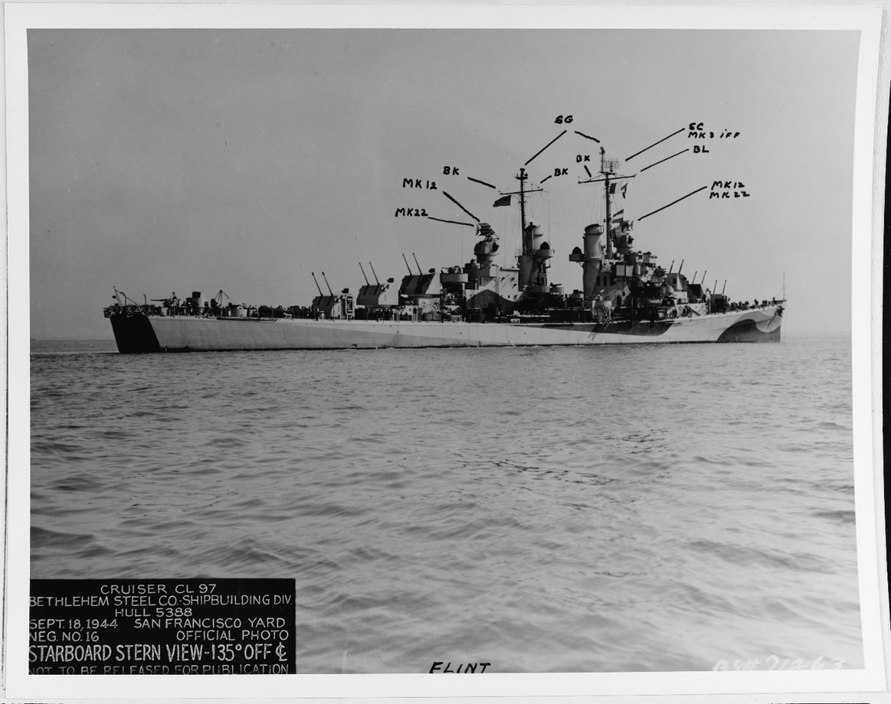 Photo #: NH 64665  USS Flint (CL-97)
