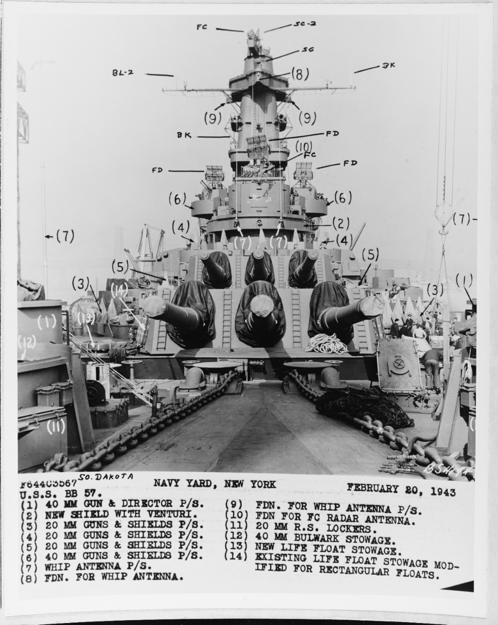 USS SOUTH DAKOTA (BB-57)