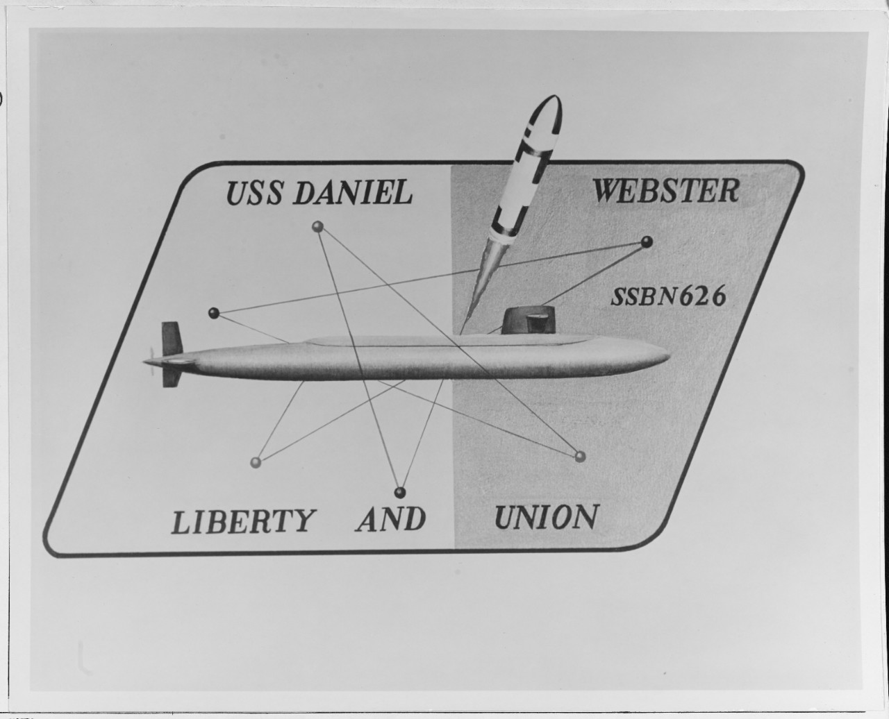 Insignia: USS DANIEL WEBSTER (SSBN-626)