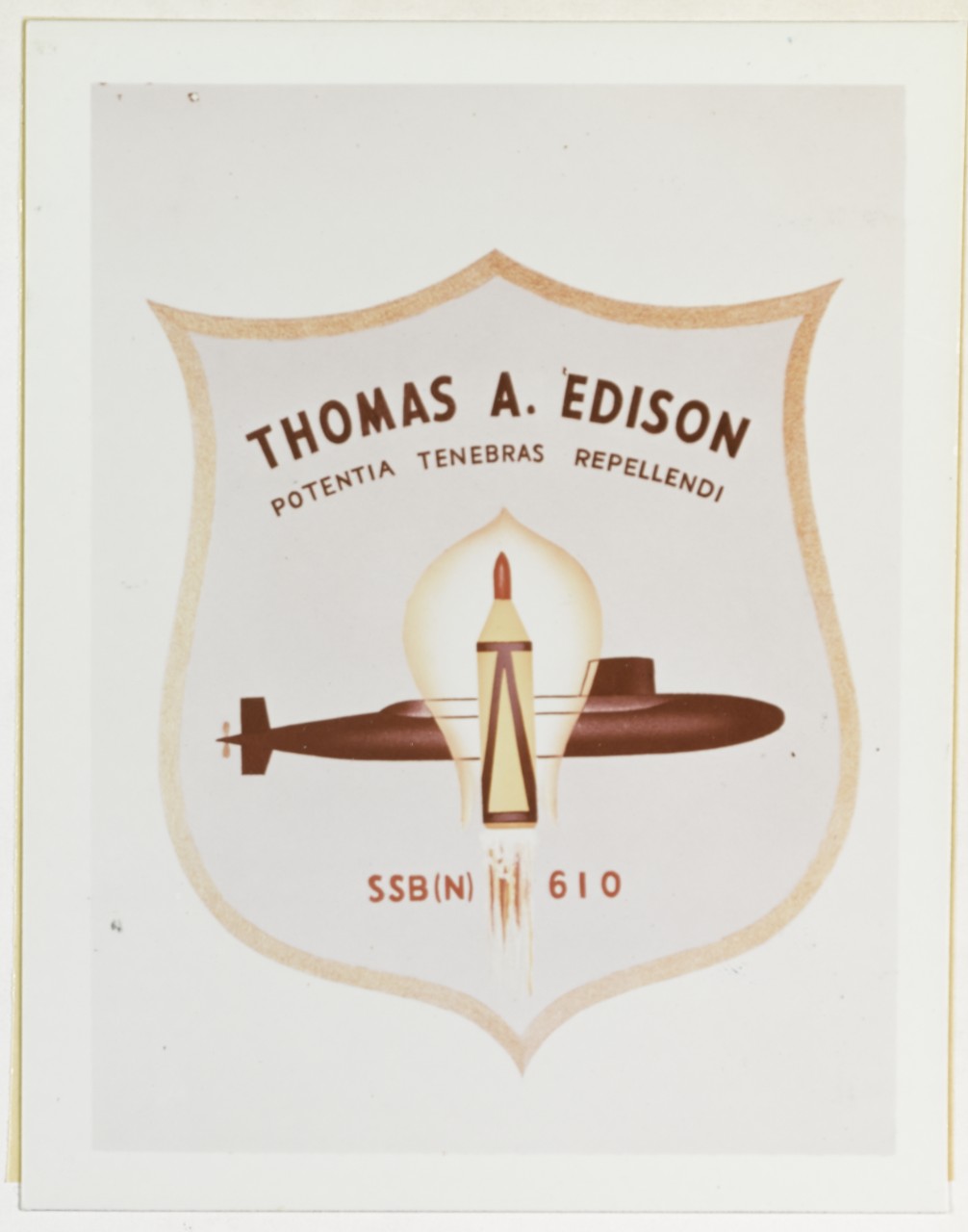 Insignia: USS THOMAS EDISON (SSBN-610)
