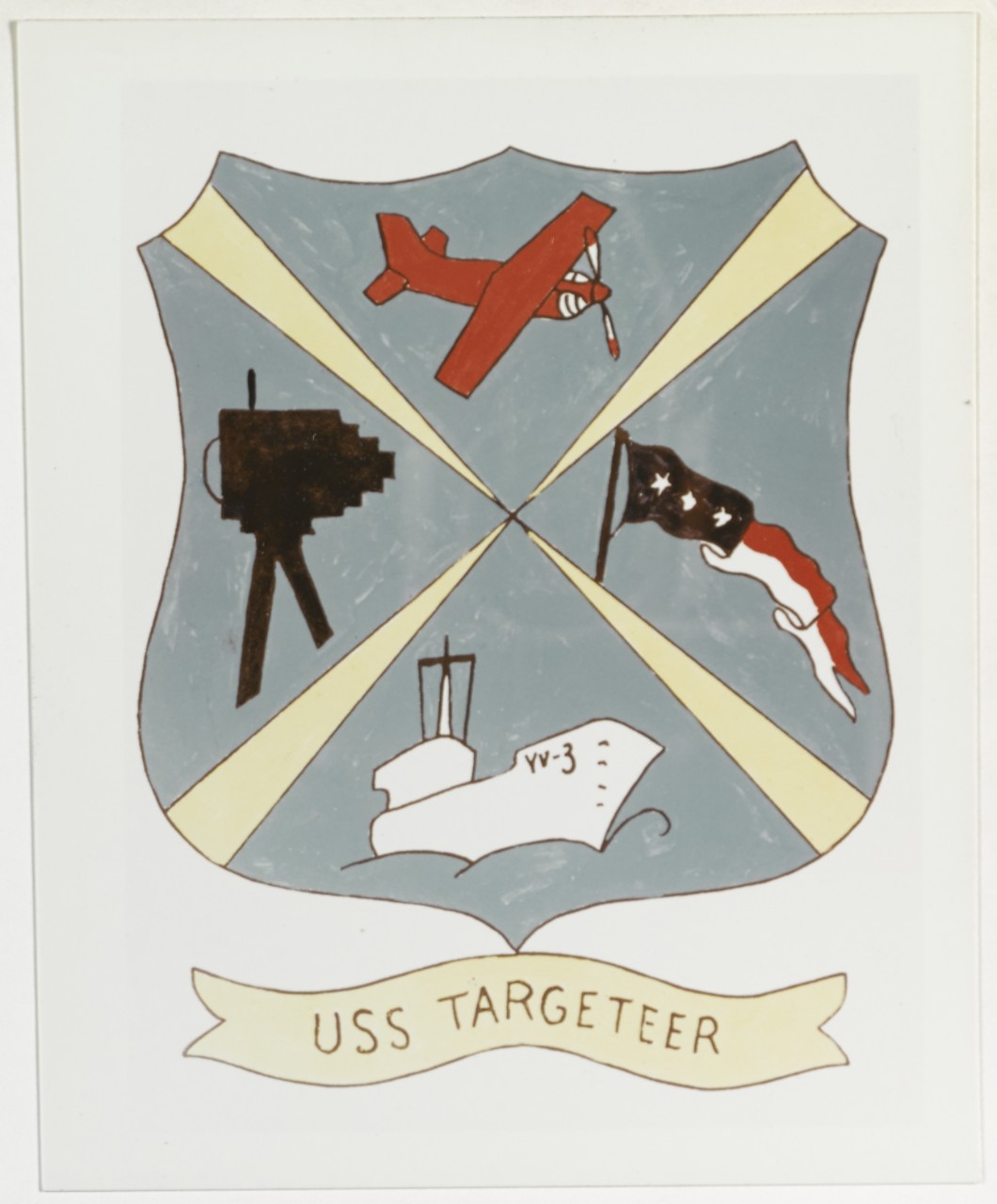 Insignia: USS TARGETEER (YV-3)
