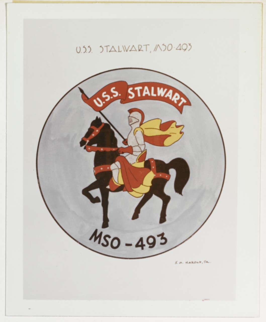 Insignia: USS STALWART (MSO-493)