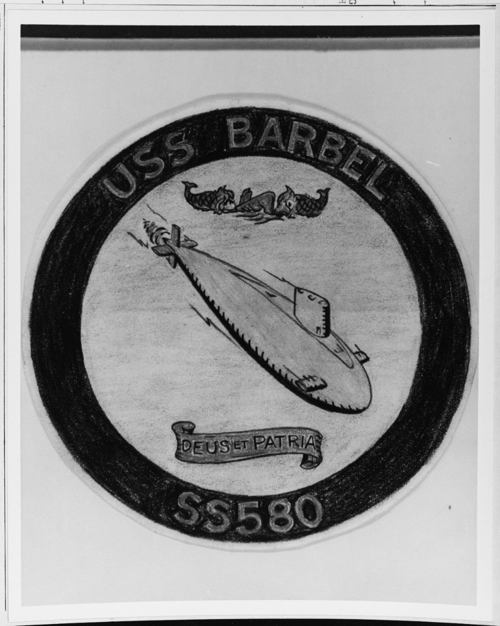 Insignia:  USS BARBEL (SS-580)