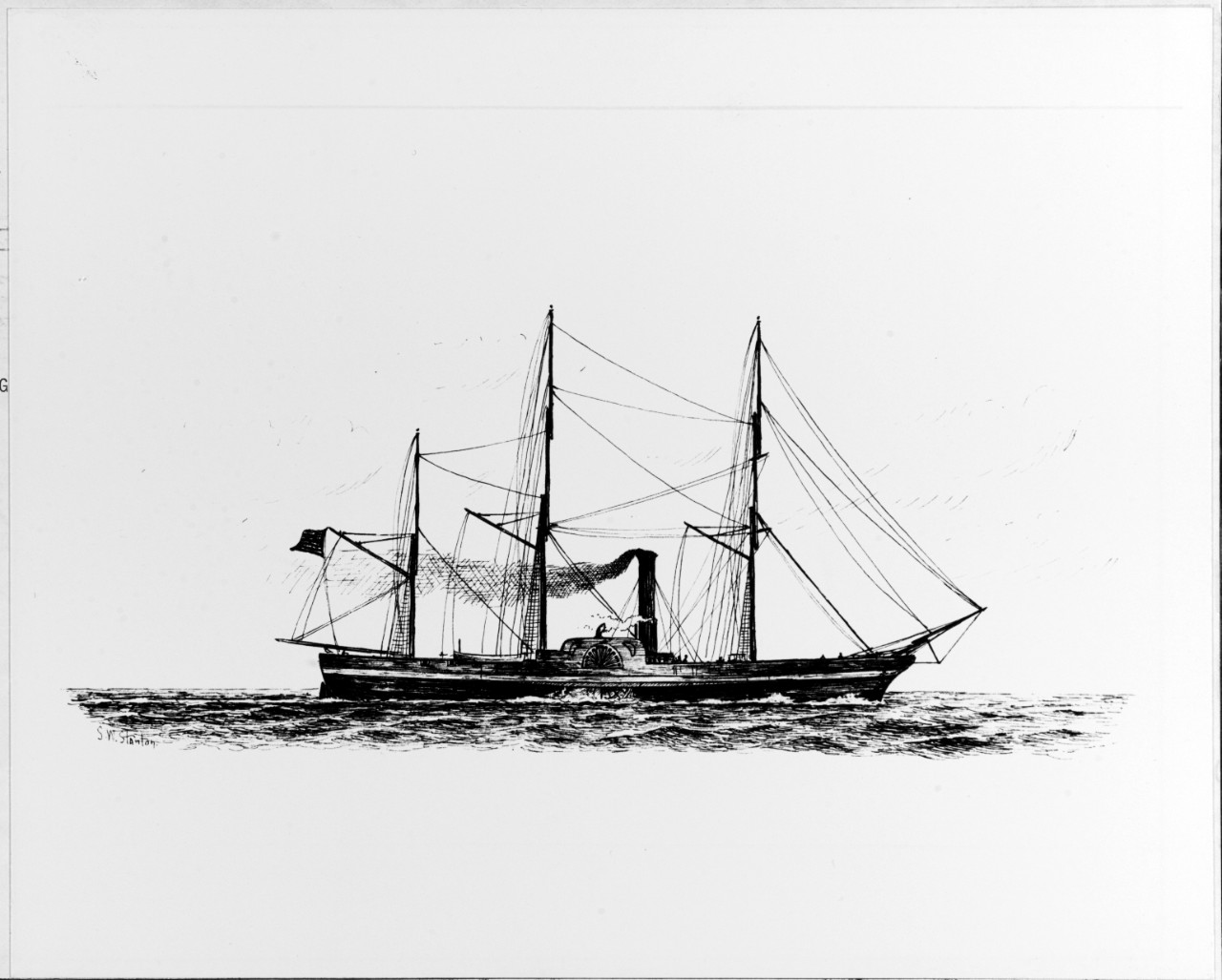 USS POWHATAN 1850