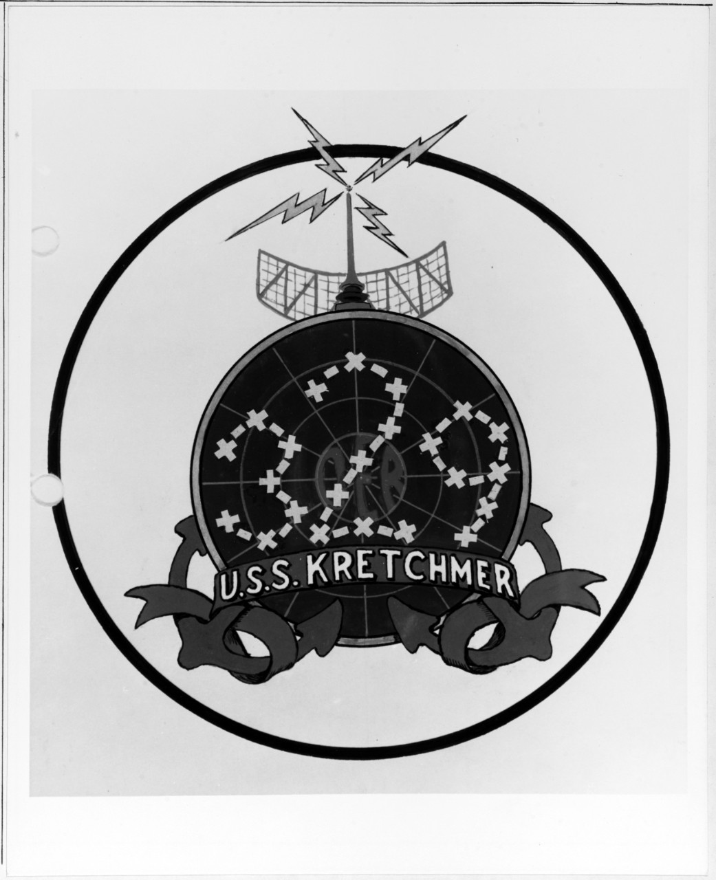 Insignia:  USS KRETCHMER (DER-329)