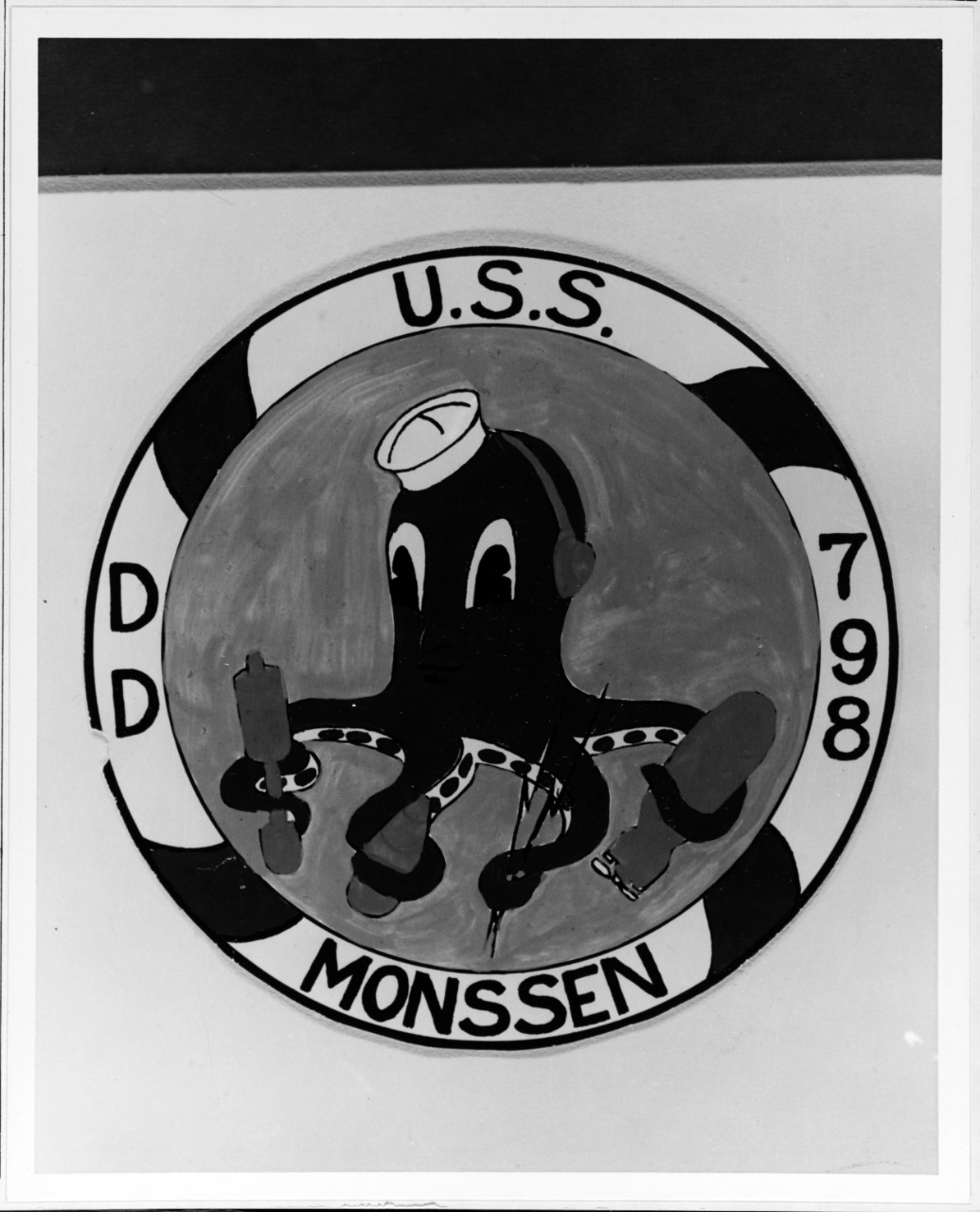 Photo #: NH 65540-KN Insignia: USS Monssen (DD-798)