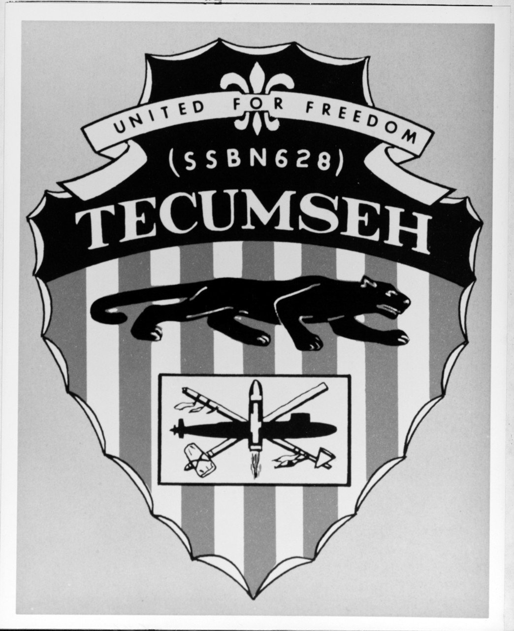 Insignia: USS TECUMSEH (SSBN-628)