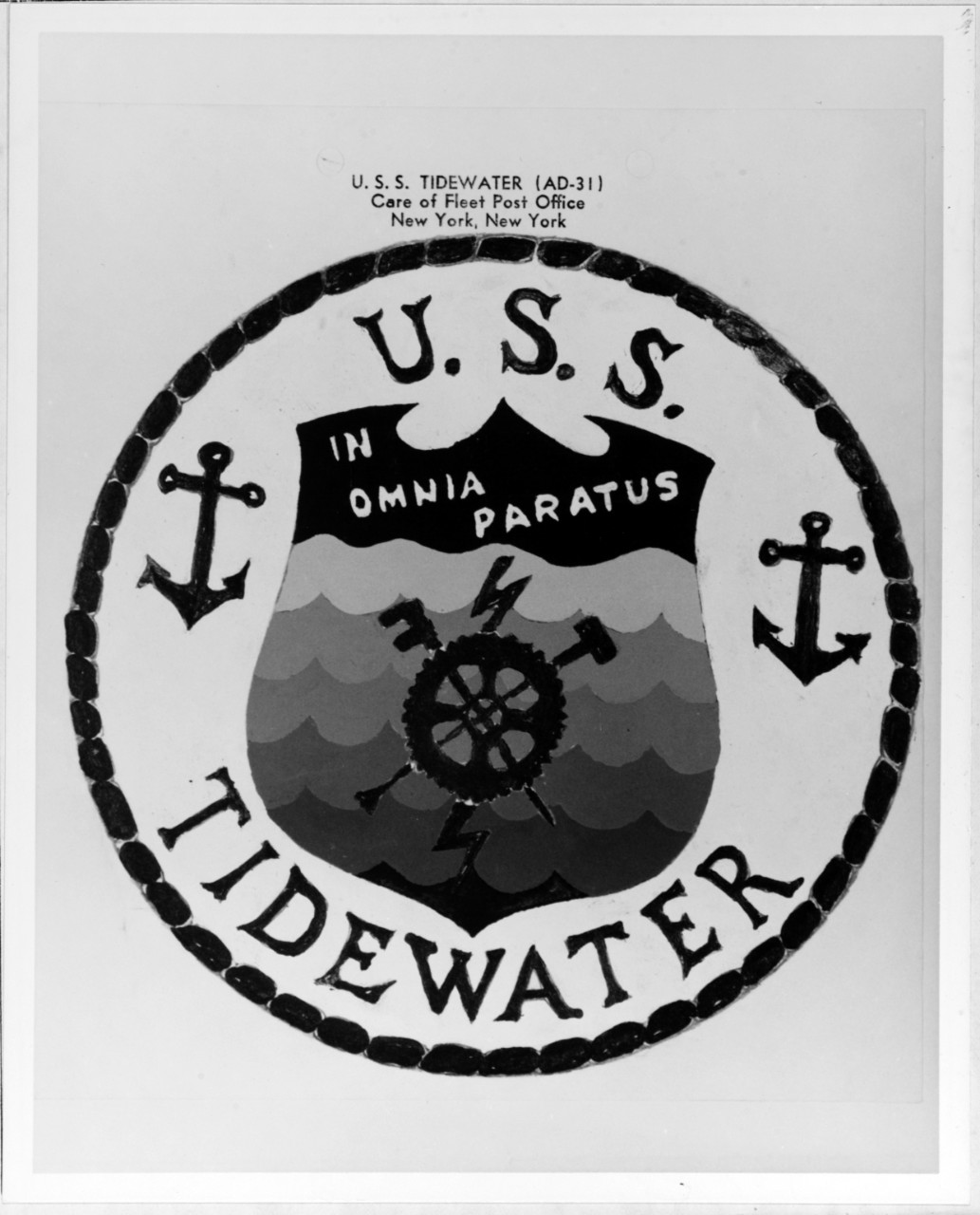 Insignia: USS TIDEWATER (AD-31)