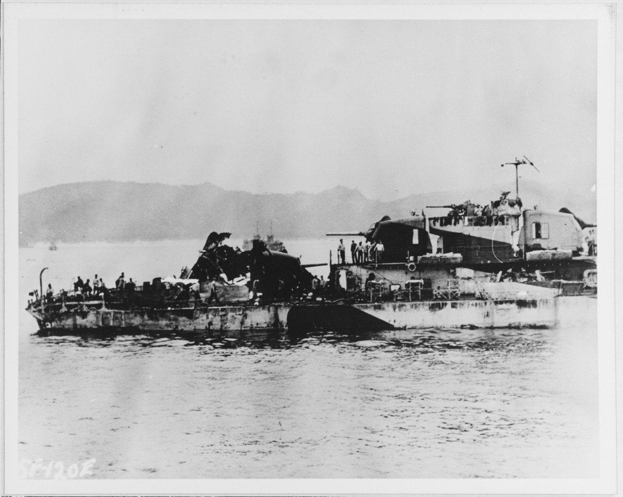 Japanese suicide attack on USS LEUTZE (DD-481).