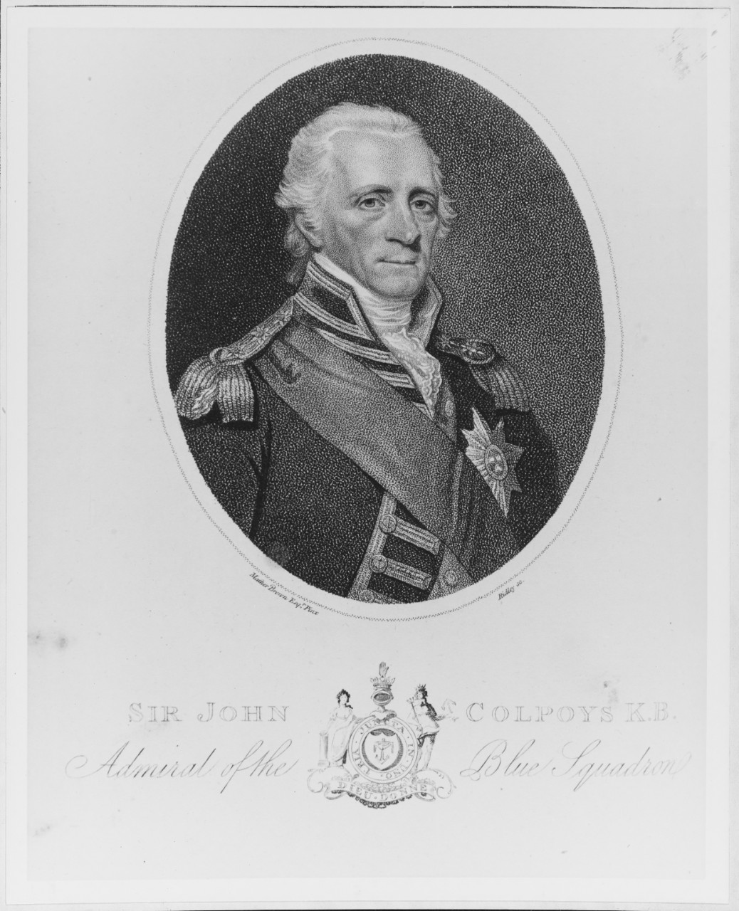 Sir John Colpoys (1743-1821), Admiral, Royal Navy