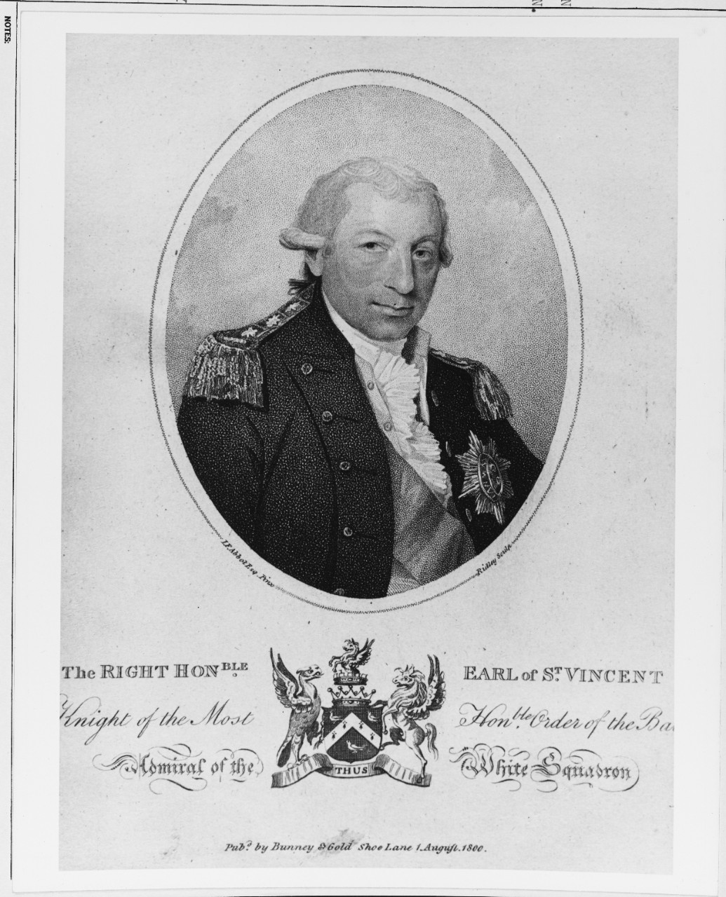 John Jervis (1735-1823), Royal Navy Officer.