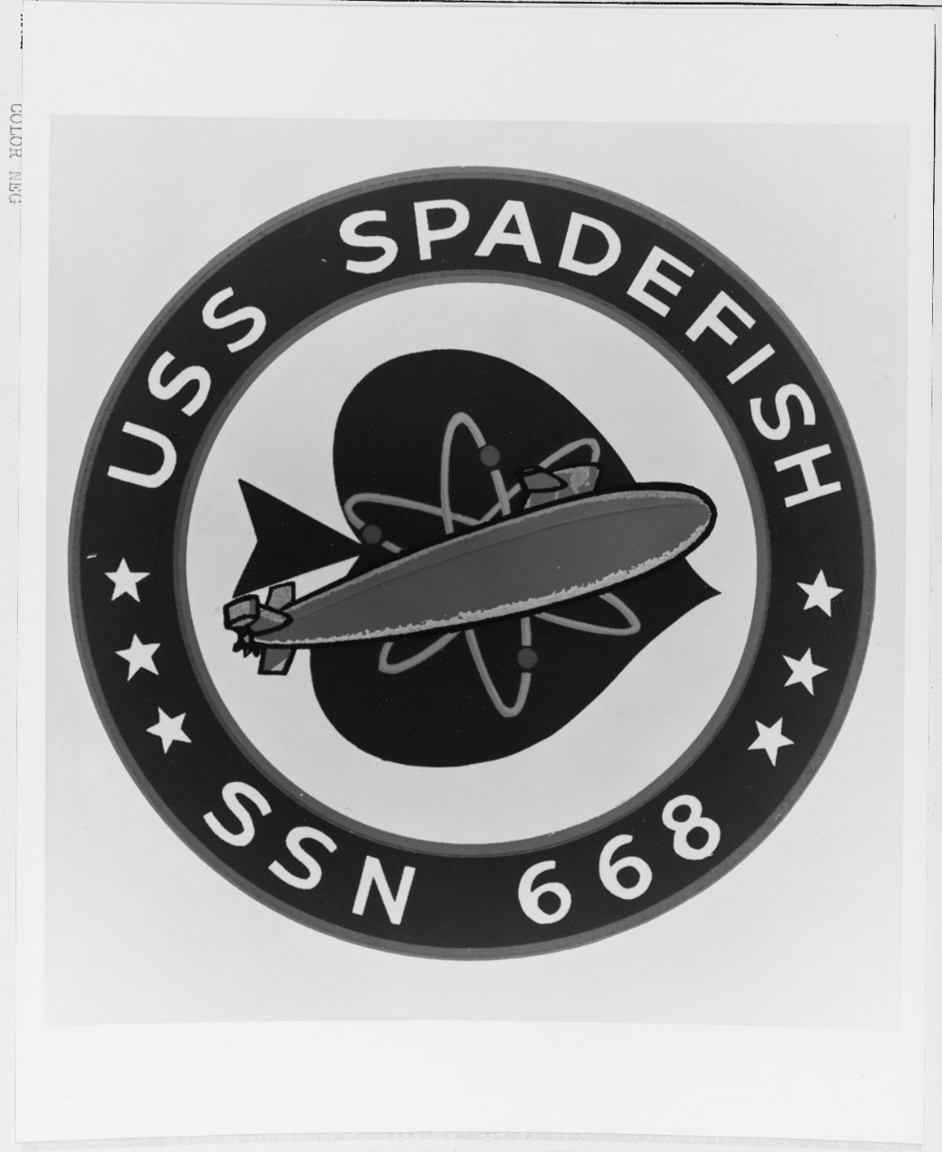 Insignia:  USS SPADEFISH (SSN-668)