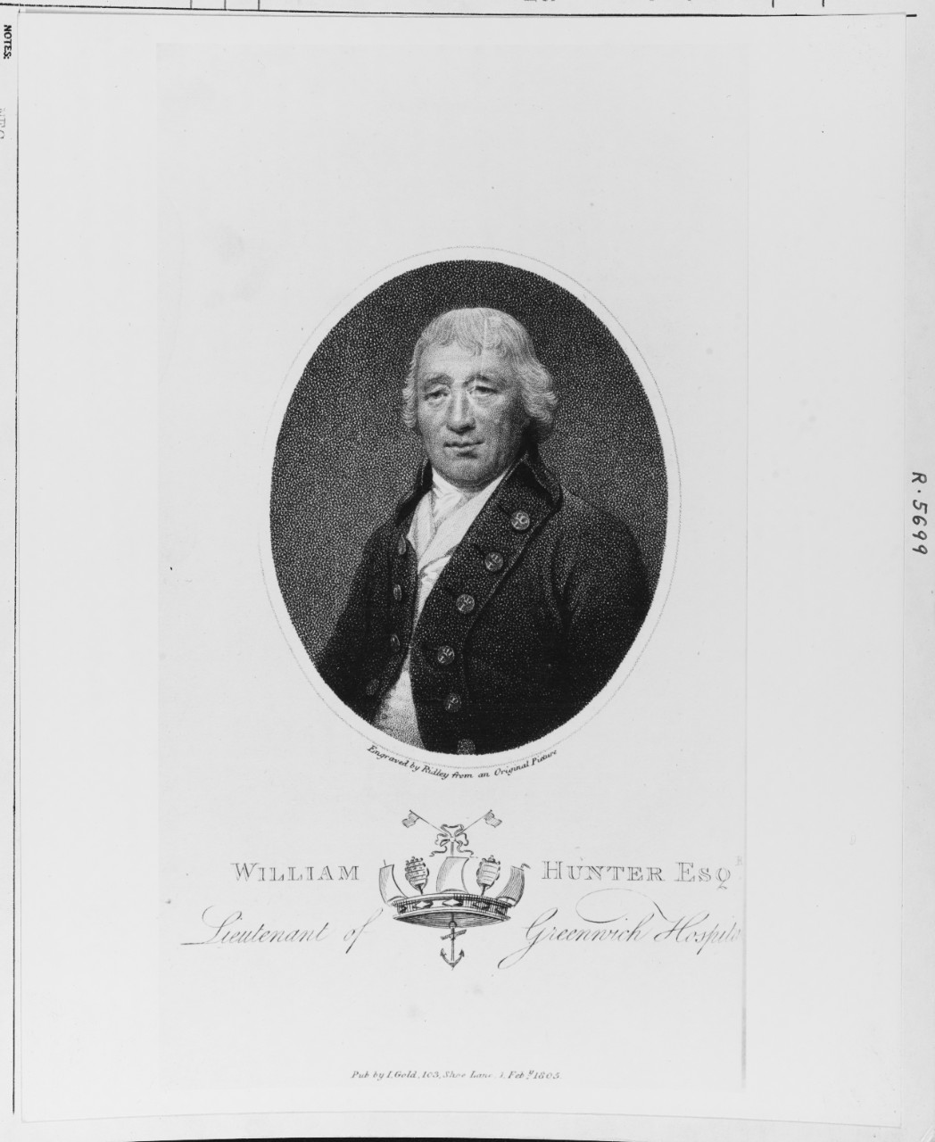 William Hunter (1731-), Lt. R. N.