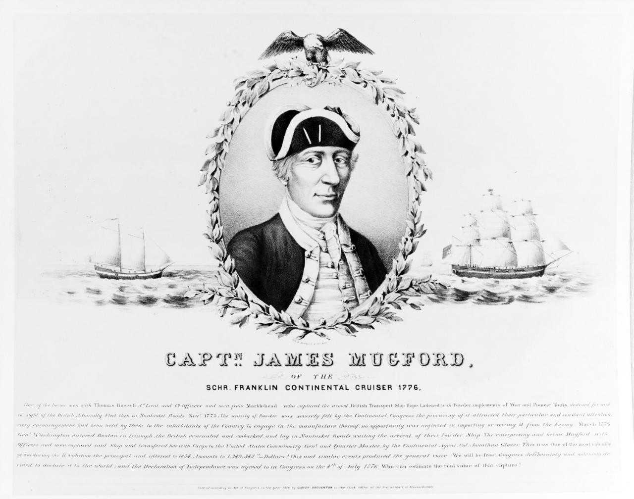 James Mugford (1749-1776) Officer in the Continental Navy.