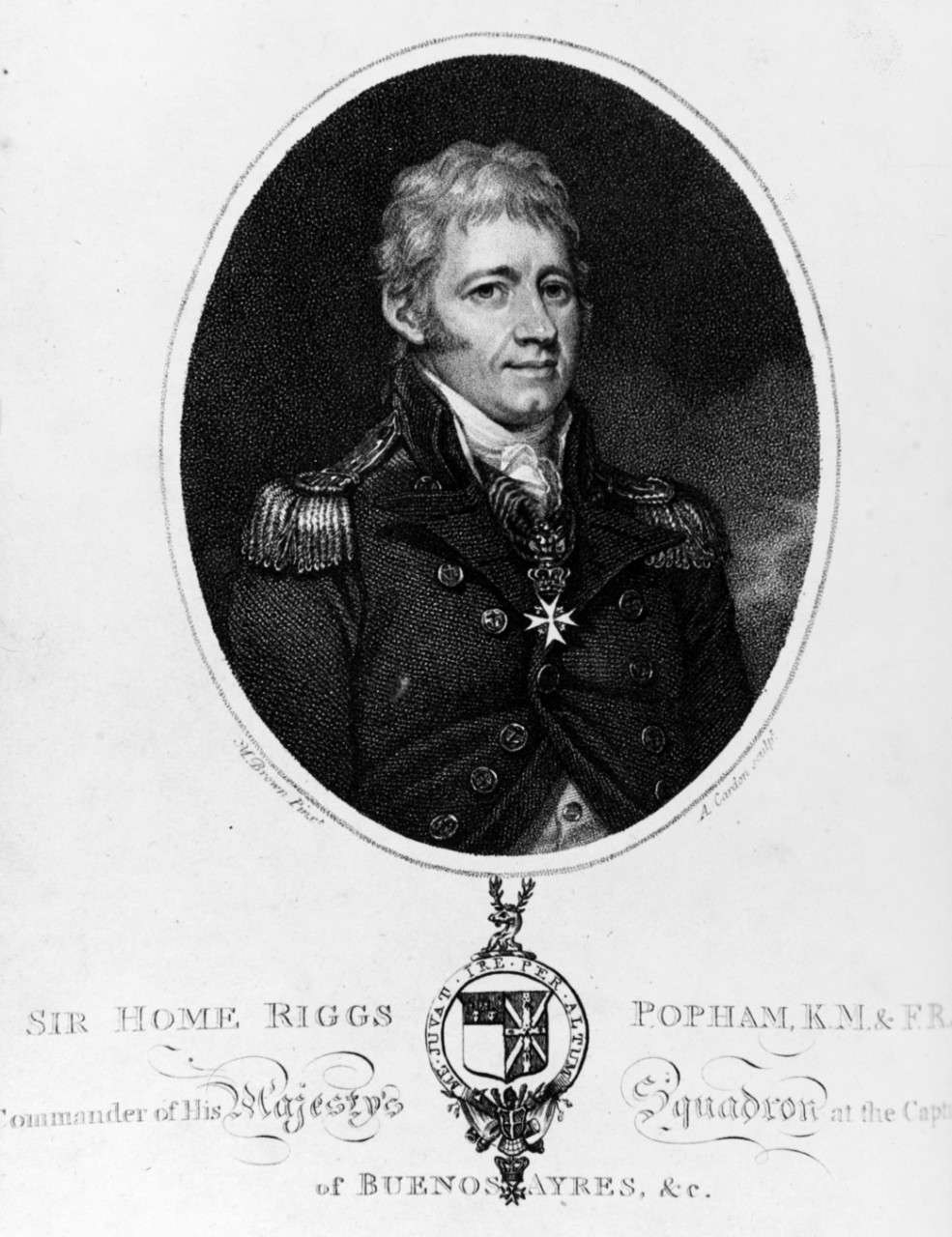 Sir Home Riggs Popham ( 1762 - 1829), British Rear Admiral.