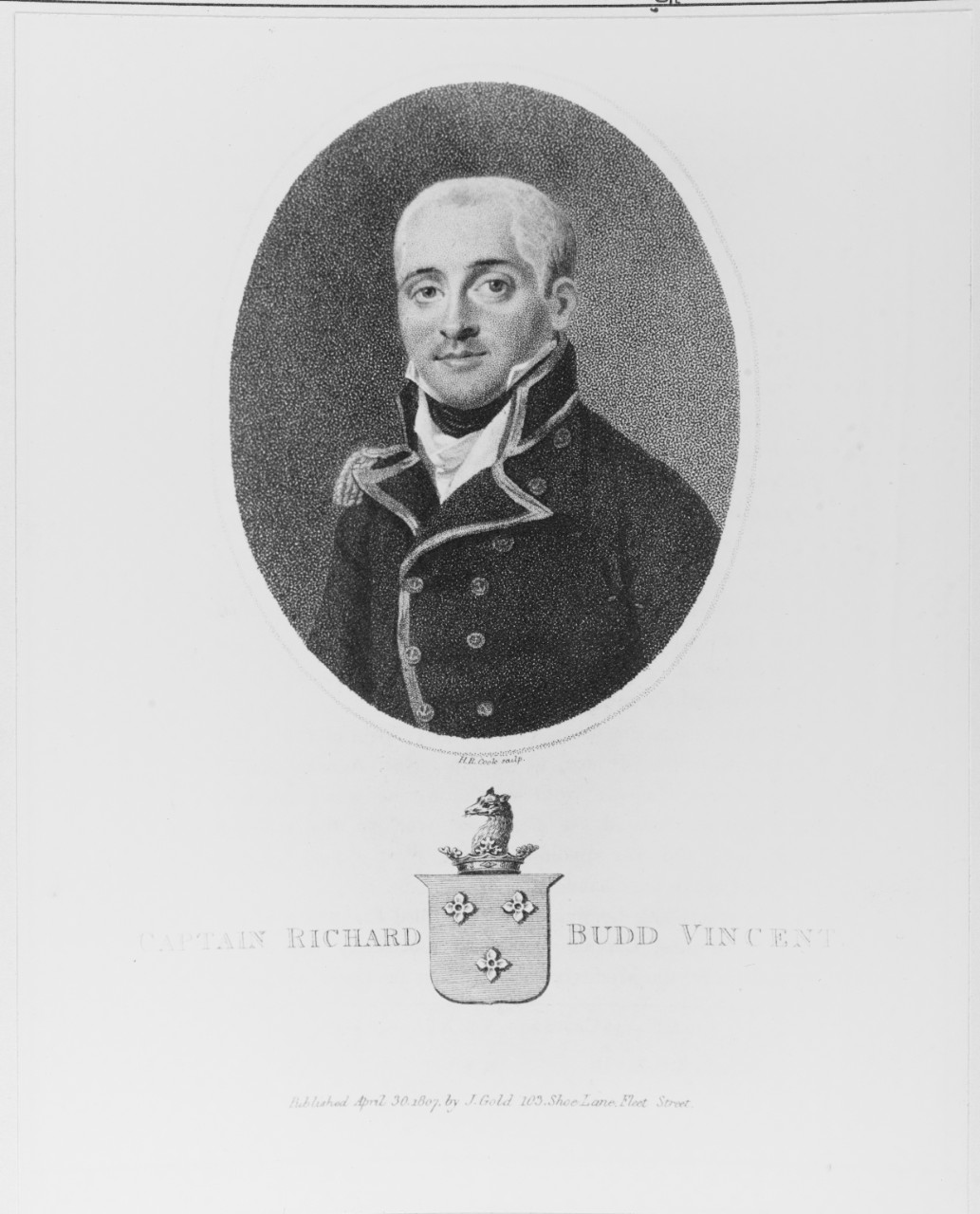 Richard Budd Vincent (c. 1770-1831), British Navy Captain.