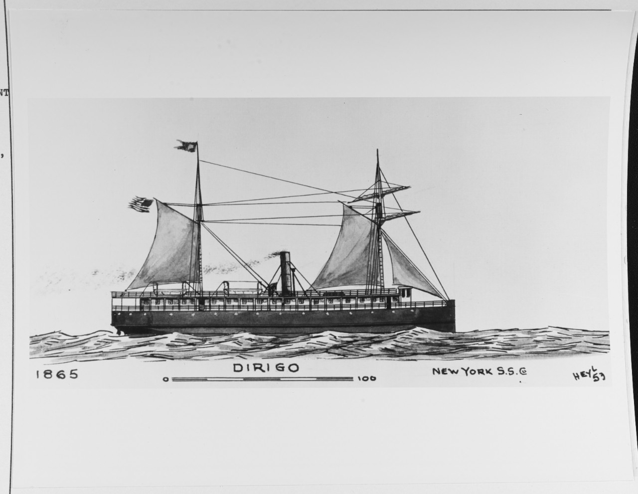 S.S. DIRIGO (American merchant steamer, 1865-1875)