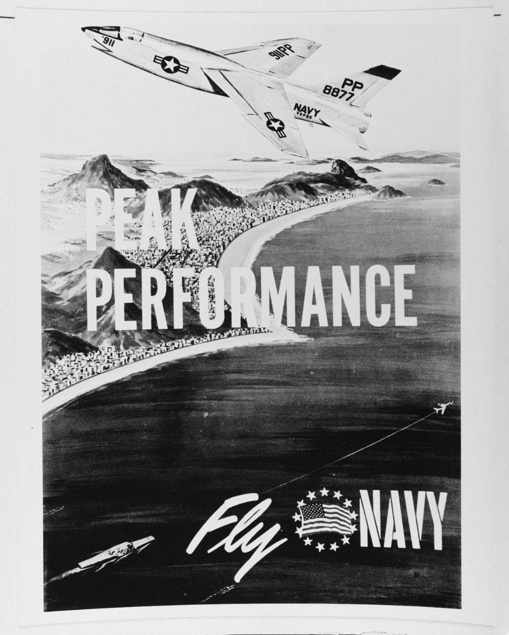 Navy recruiting poster:  "Peak performance"