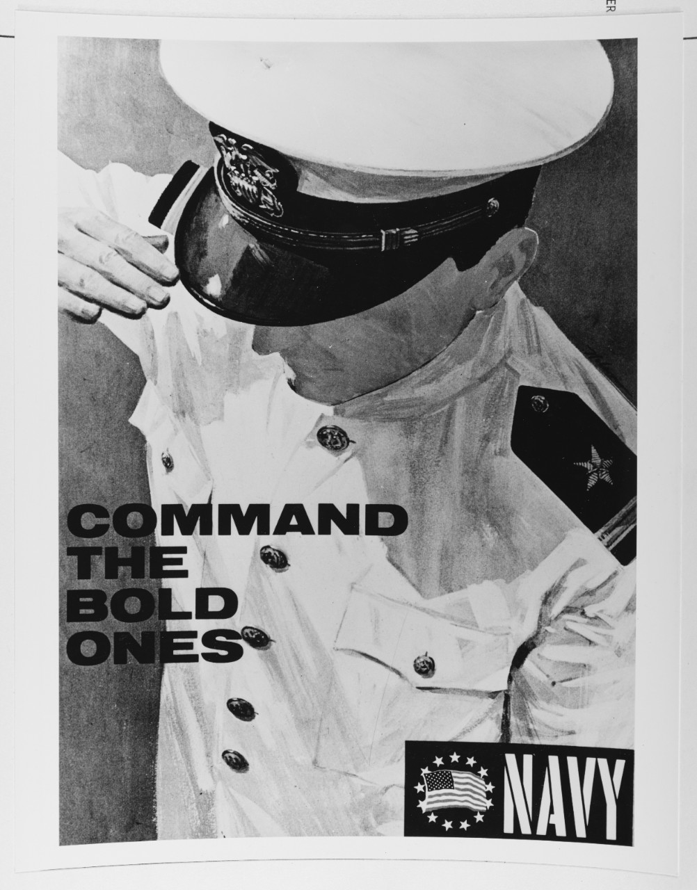 Navy officer recruiting poster