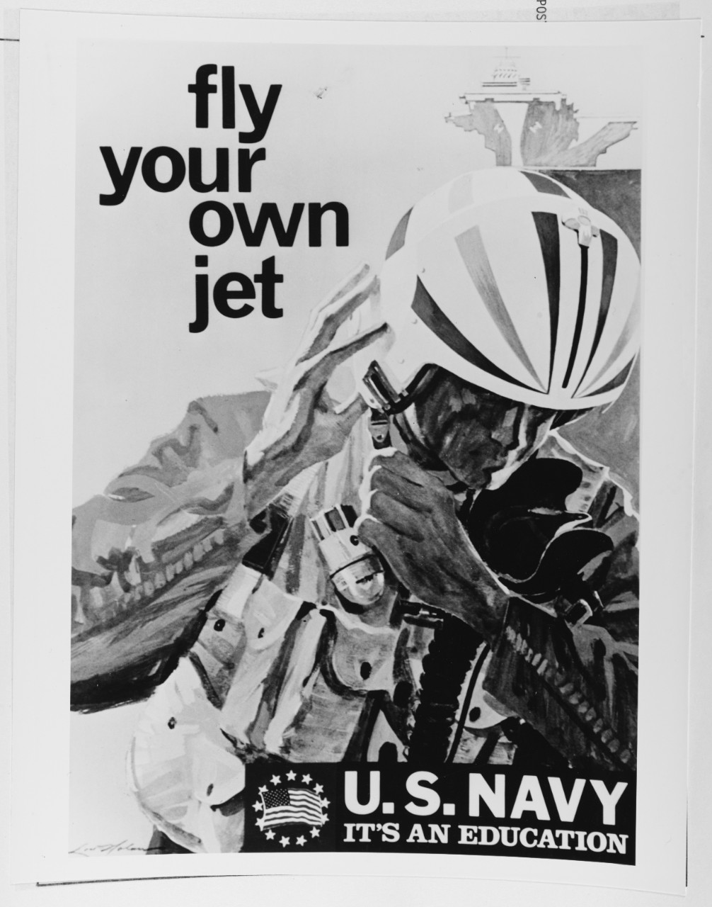 Navy recruiting poster:  "Fly your own jet"