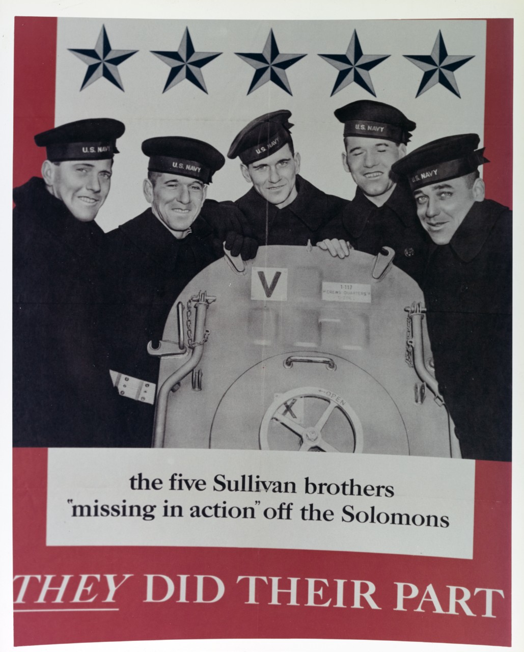 Photo #: NH 67048-KN (Color)  &quot;the five Sullivan brothers&quot;