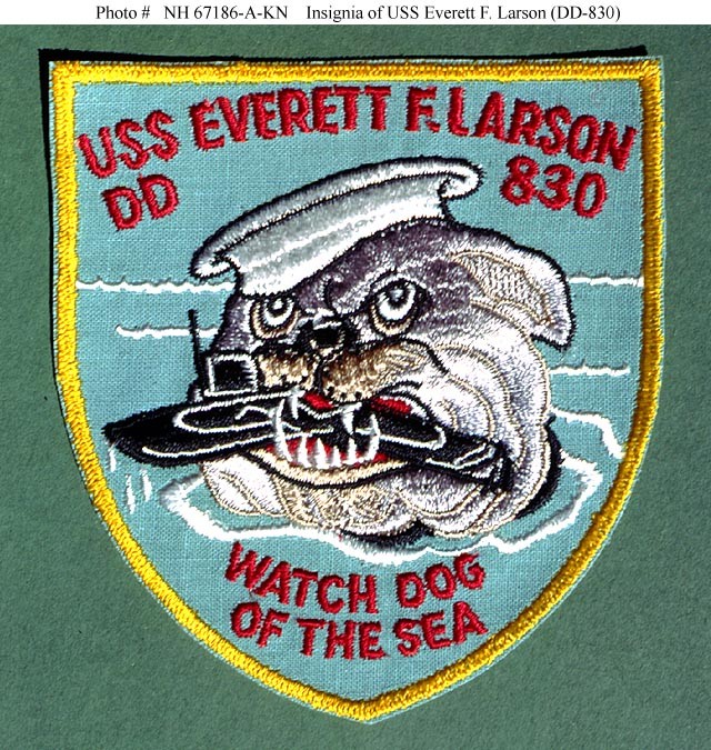 Photo #: NH 67186-A-KN USS Everett F. Larson (DD-830)