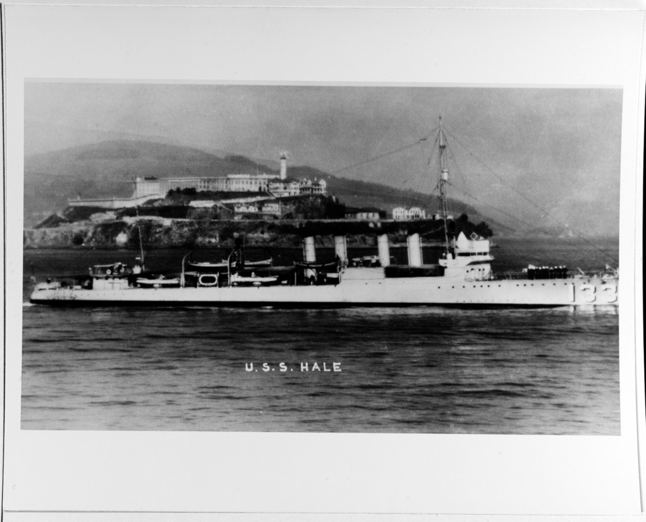 USS HALE (DD-133) 1919-1940.