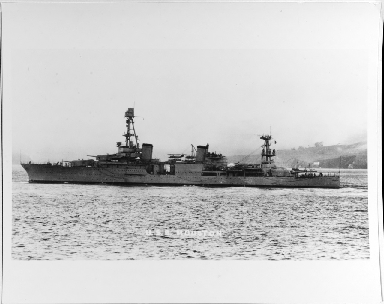 USS HOUSTON (CA-30) 1930-1942.