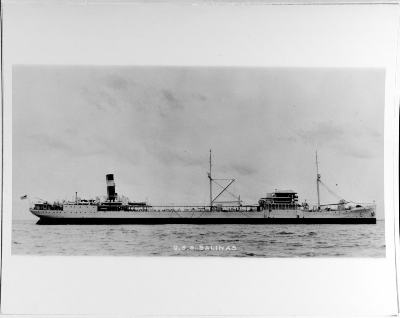 USS SALINAS (AO-19) 1921-1946.