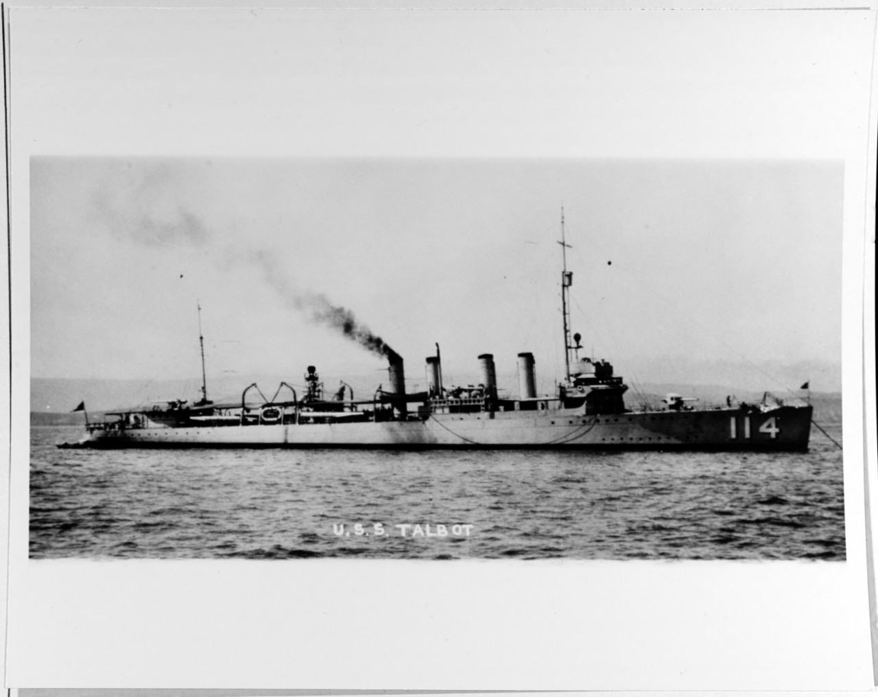 USS TALBOT (DD-114) 1918-1946.
