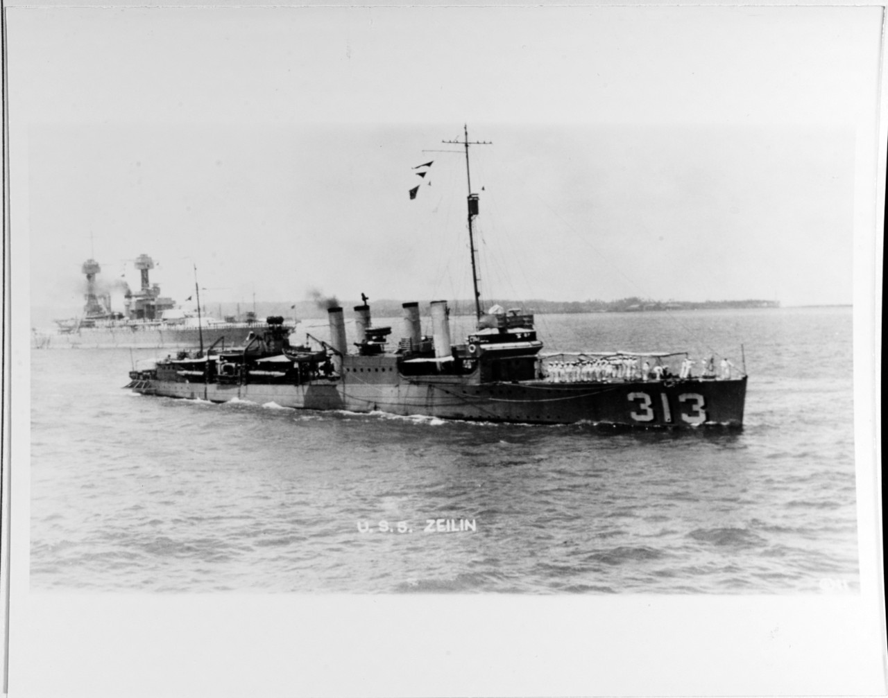 USS ZEILIN (DD-313) 1920-1930.